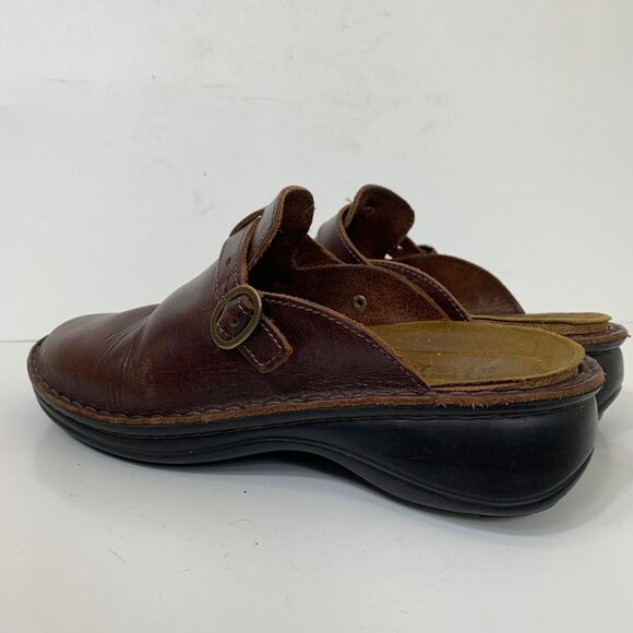 Naot Aster Brown Leather Clogs Size 8 - Picture 4 of 9